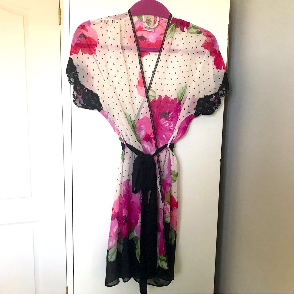 In Bloom by Jonquil Floral Robe Size Small